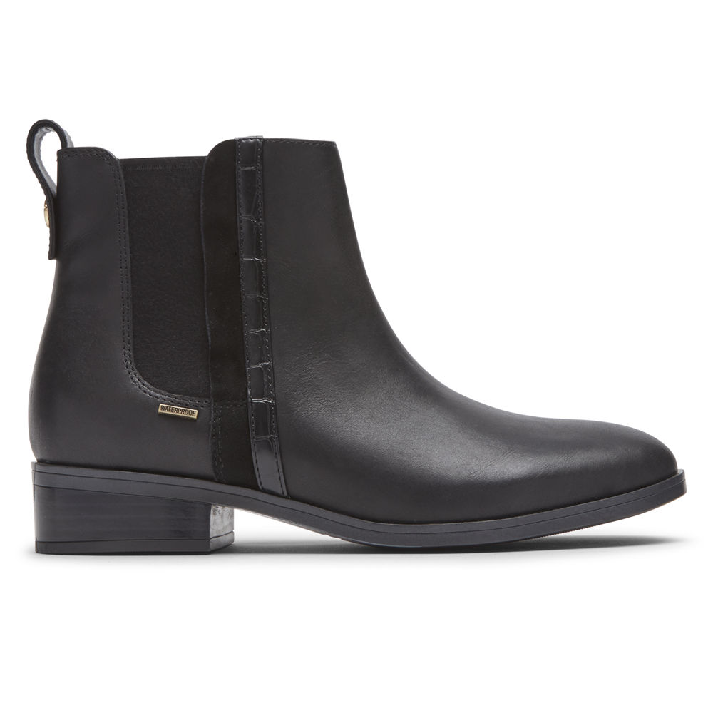 Botas Rockport Mujer Mexico - Larkyn Chelsea Negros - WKIEX9412